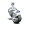 Service Caster 3 Inch Thermoplastic Rubber Swivel 12mm Threaded Stem Caster with Brake SCC SCC-TS20S314-TPRB-TLB-M1215 - alternate 1